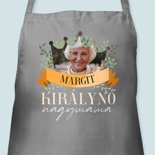 Fotó És Felirat: Nagymama Királynő - Kötény