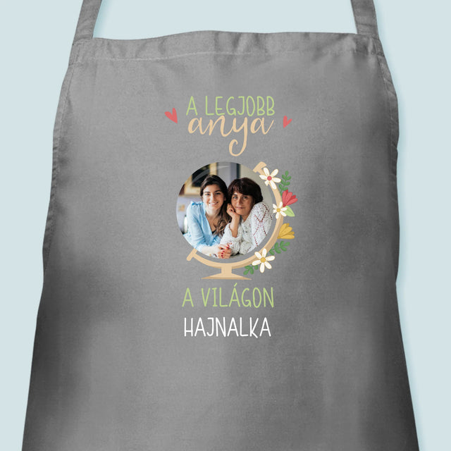 Fotó és felirat: A világ legjobb anyukája - Nyomtatott kötény | HU