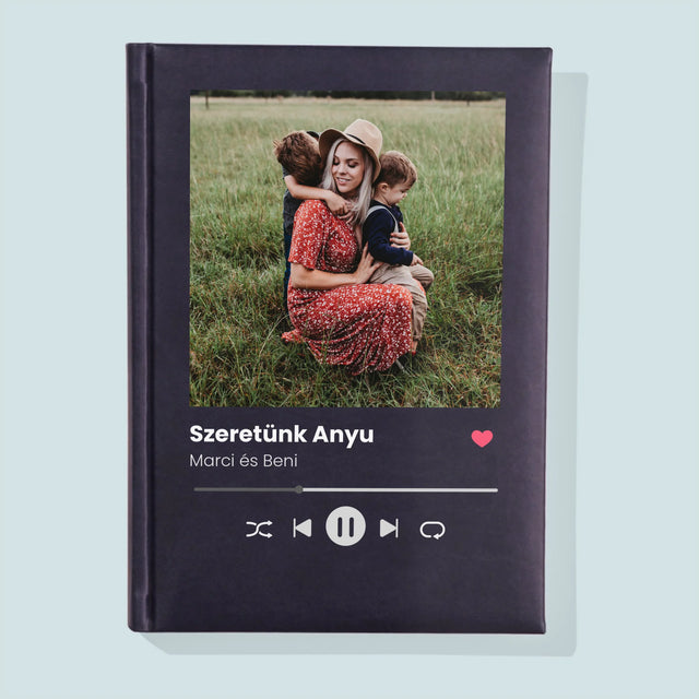 Fotó És Felirat: Szeretünk Anyu - Jegyzettömb