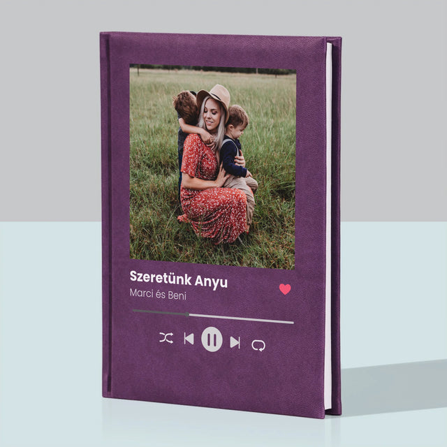 Fotó És Felirat: Szeretünk Anyu - Jegyzettömb