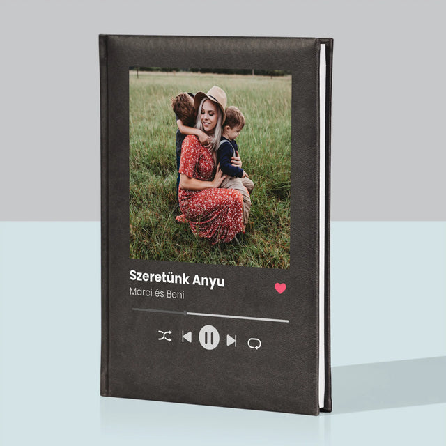 Fotó És Felirat: Szeretünk Anyu - Jegyzettömb