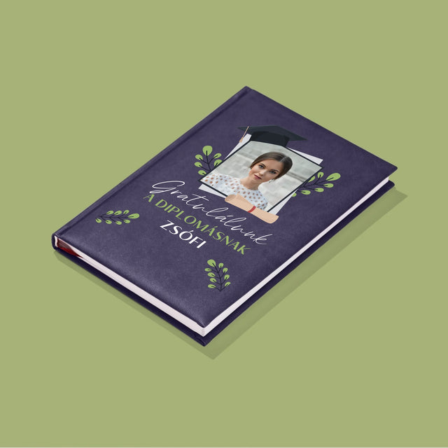 Fotó És Felirat: Gratulálunk A Diplomásnak - Jegyzettömb