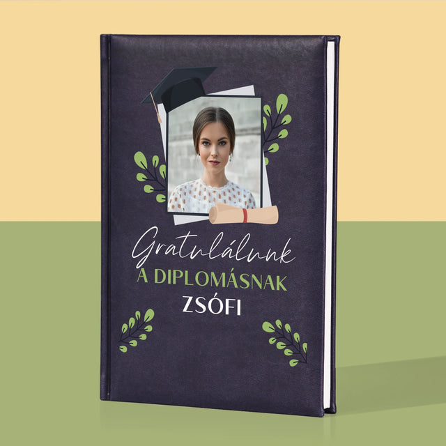 Fotó És Felirat: Gratulálunk A Diplomásnak - Jegyzettömb