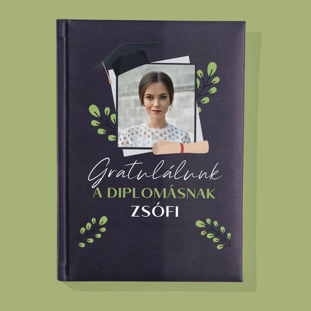 Fotó És Felirat: Gratulálunk A Diplomásnak - Jegyzettömb