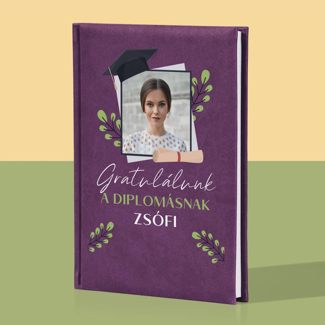 Fotó És Felirat: Gratulálunk A Diplomásnak - Jegyzettömb