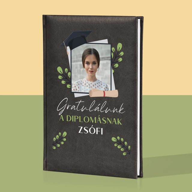 Fotó És Felirat: Gratulálunk A Diplomásnak - Jegyzettömb