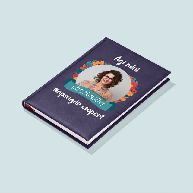 Fotó És Felirat: Köszönet Az Óvónőnek - Jegyzettömb