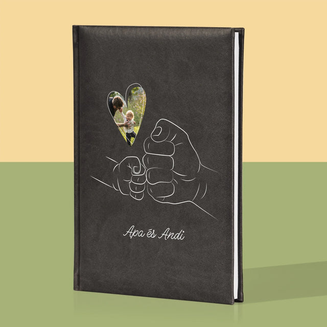 Fotó És Felirat: Apa Gyerek Kezecske - Jegyzettömb