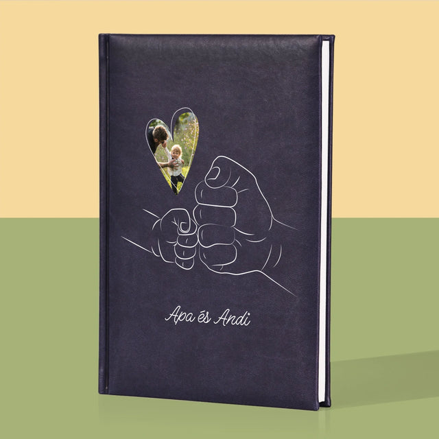 Fotó És Felirat: Apa Gyerek Kezecske - Jegyzettömb