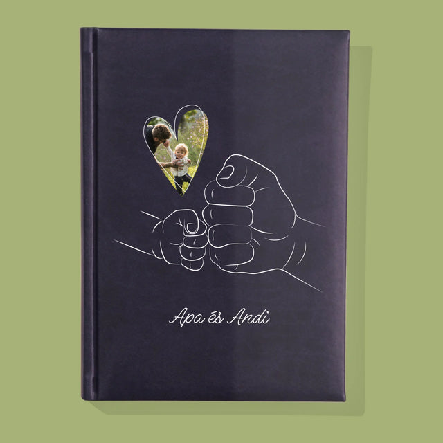 Fotó És Felirat: Apa Gyerek Kezecske - Jegyzettömb