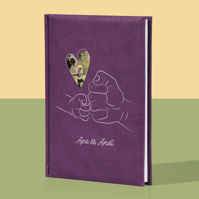 Fotó És Felirat: Apa Gyerek Kezecske - Jegyzettömb