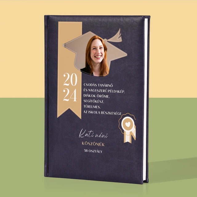 Fotó És Felirat: Oklevél Tanár Részére - Jegyzettömb