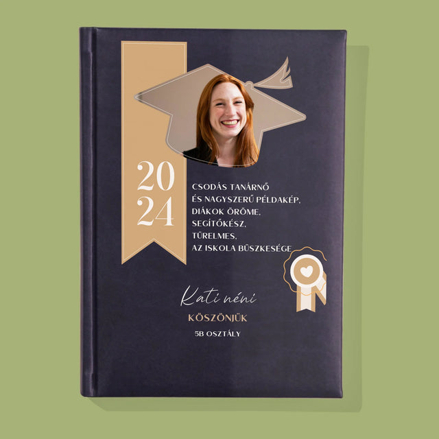 Fotó És Felirat: Oklevél Tanár Részére - Jegyzettömb