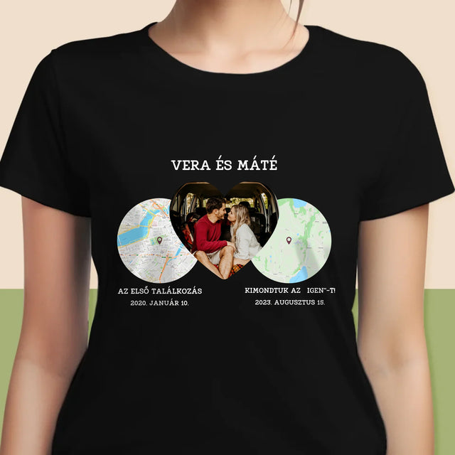 Városi Térkép: Helyeink - Női Póló