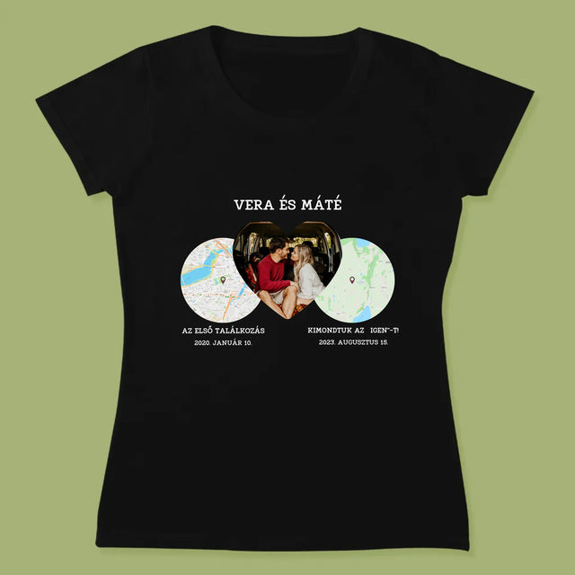 Városi Térkép: Helyeink - Női Póló