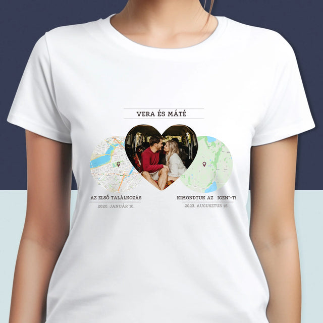 Városi Térkép: Helyeink - Női Póló