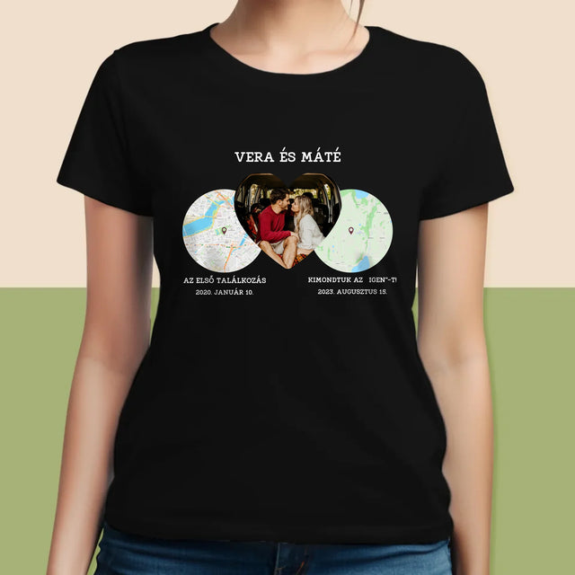 Városi Térkép: Helyeink - Női Póló