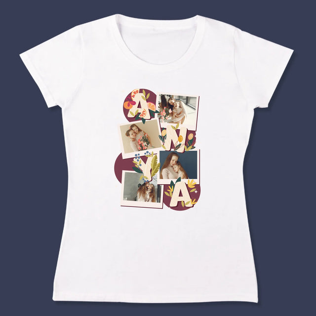 Fotókollázs: Anya Betűk - Női Póló