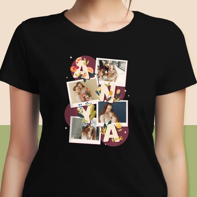 Fotókollázs: Anya Betűk - Női Póló
