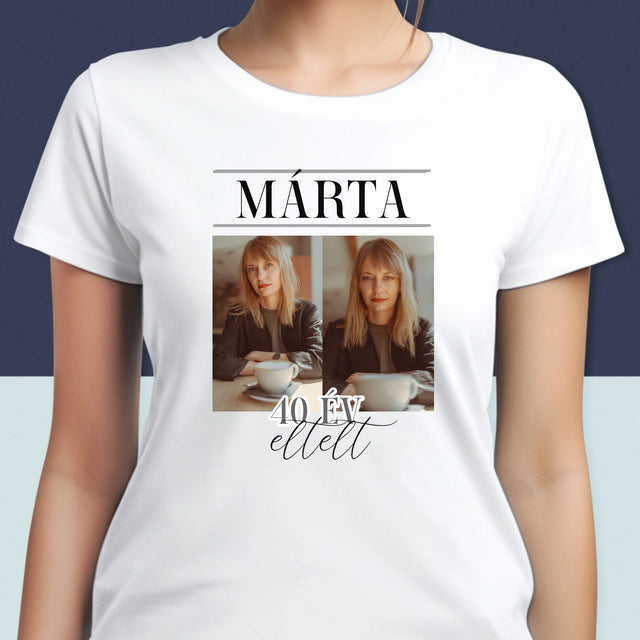 Fotókollázs: Elmúlt 40 Év - Női Póló