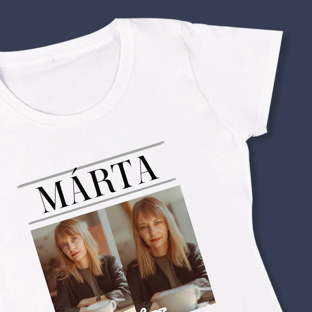 Fotókollázs: Elmúlt 40 Év - Női Póló