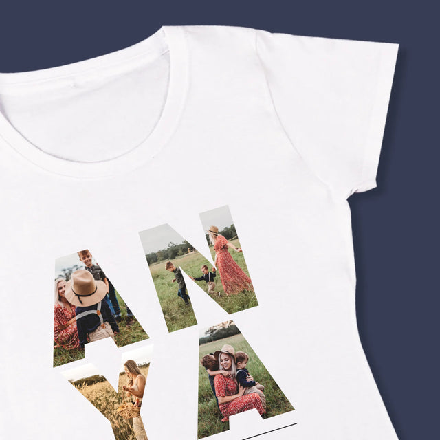 Szó Fotókból: Anya Kollázs A Képeidből - Női Póló