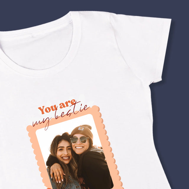 Fotókollázs: Besties Képek - Női Póló
