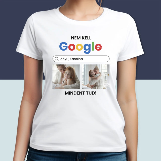Fotókollázs: Nincs Szükségem A Google-Ra - Női Póló