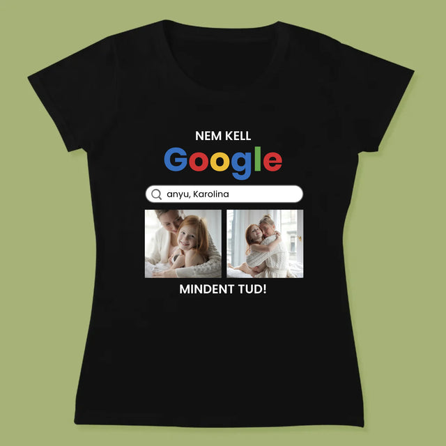 Fotókollázs: Nincs Szükségem A Google-Ra - Női Póló