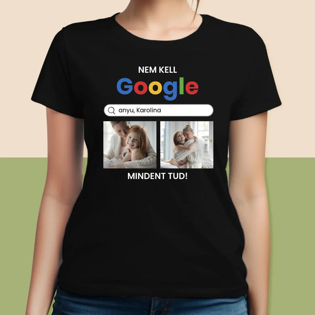 Fotókollázs: Nincs Szükségem A Google-Ra - Női Póló