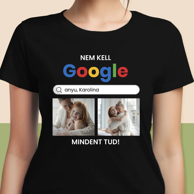 Fotókollázs: Nincs Szükségem A Google-Ra - Női Póló