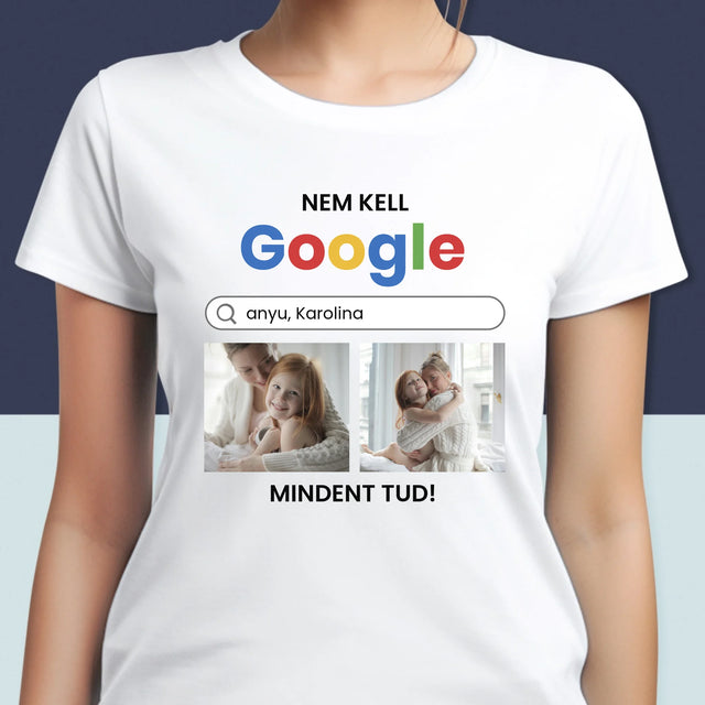 Fotókollázs: Nincs Szükségem A Google-Ra - Női Póló
