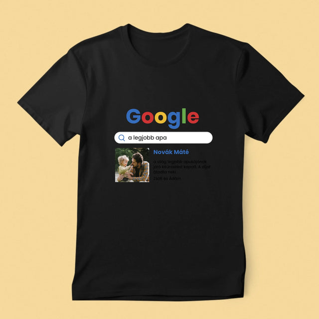 Fotó És Felirat: Legjobb Apa Google Keresés - Férfi Póló