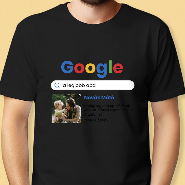 Fotó És Felirat: Legjobb Apa Google Keresés - Férfi Póló
