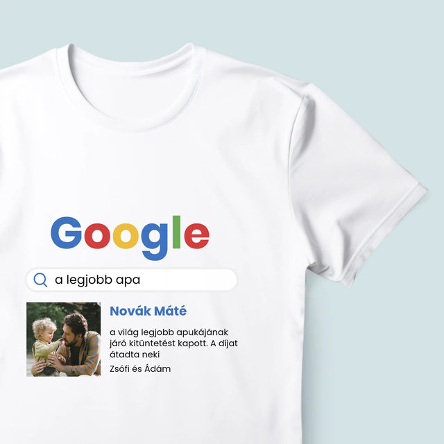 Fotó És Felirat: Legjobb Apa Google Keresés - Férfi Póló