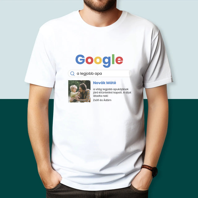 Fotó És Felirat: Legjobb Apa Google Keresés - Férfi Póló