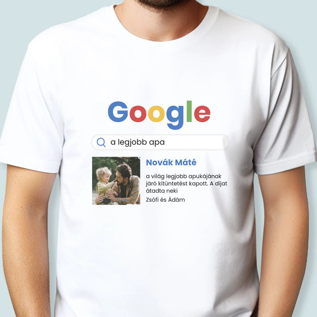 Fotó És Felirat: Legjobb Apa Google Keresés - Férfi Póló