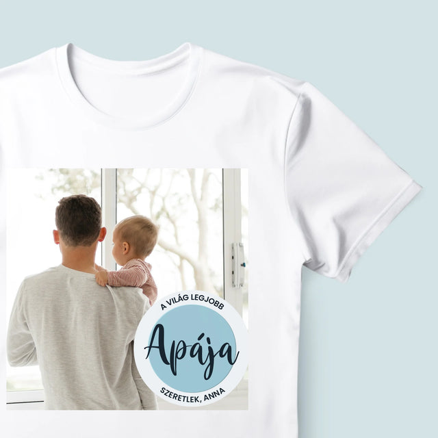 Fotó És Felirat: A Világ Legjob Apája - Férfi Póló