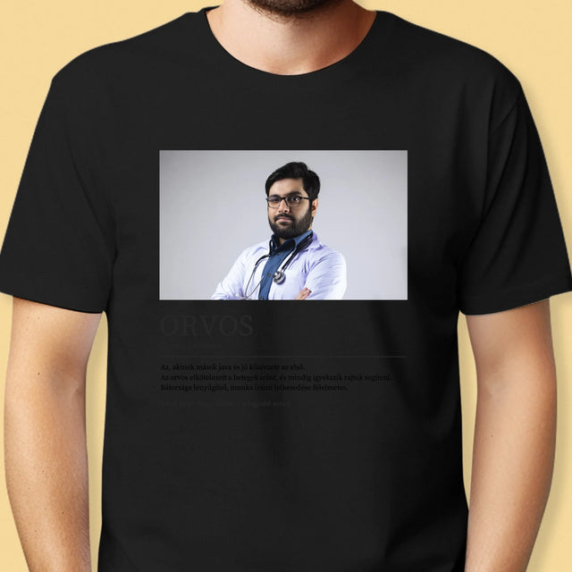 Fotó És Felirat: Orvos Definíciója - Férfi Póló