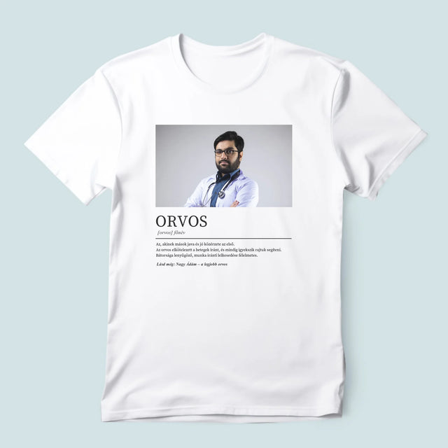 Fotó És Felirat: Orvos Definíciója - Férfi Póló
