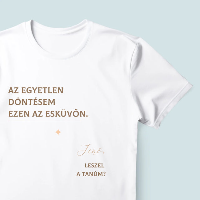 Név És Aláírás: Az Egyetlen Döntésem - Férfi Póló