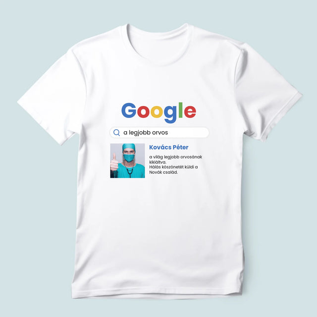 Fotó És Felirat: Google-Találat A Legjobb Orvosra - Férfi Póló