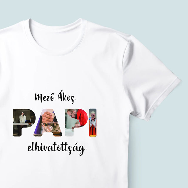 Szó Fotókból: Papi Elhivatottság - Férfi Póló