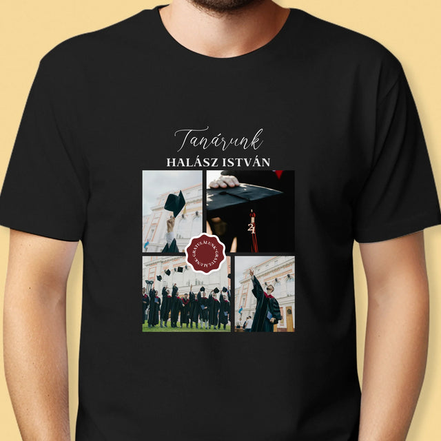 Fotókollázs: Tanárunk - Férfi Póló