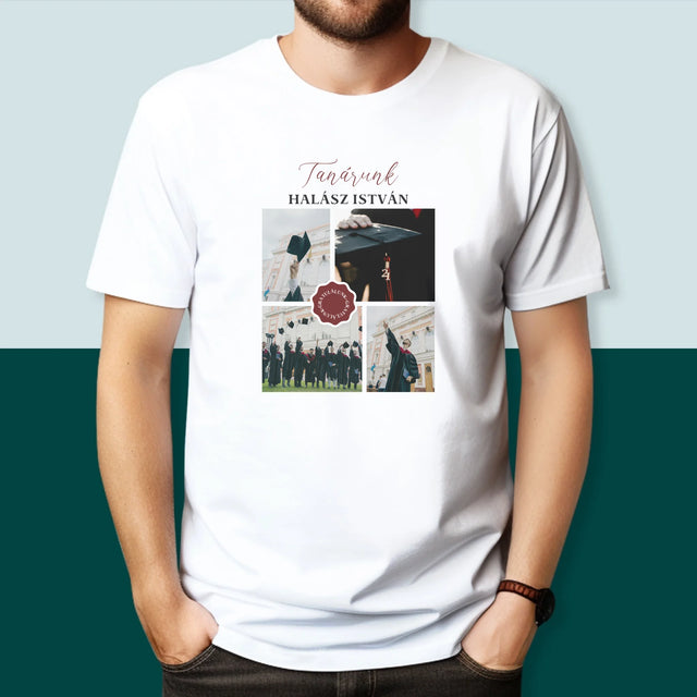 Fotókollázs: Tanárunk - Férfi Póló