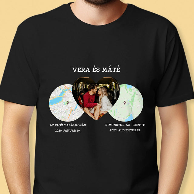 Városi Térkép: Helyeink - Férfi Póló