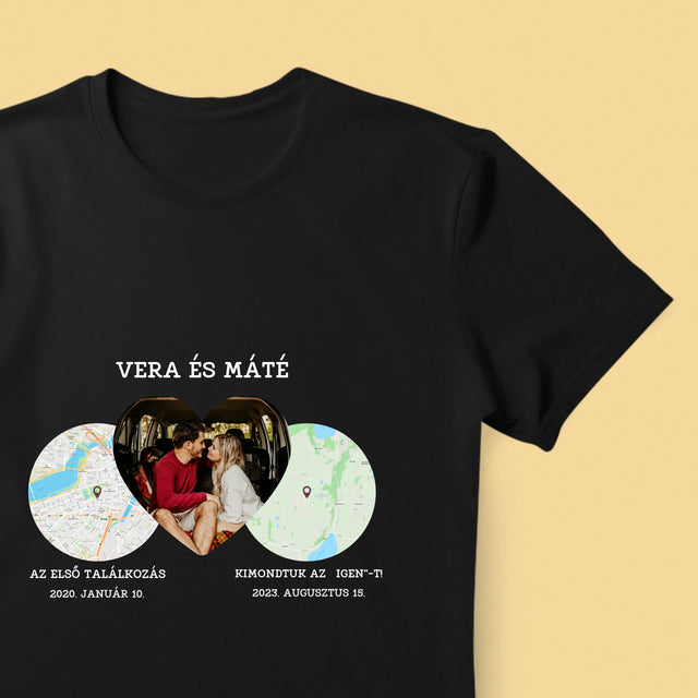 Városi Térkép: Helyeink - Férfi Póló