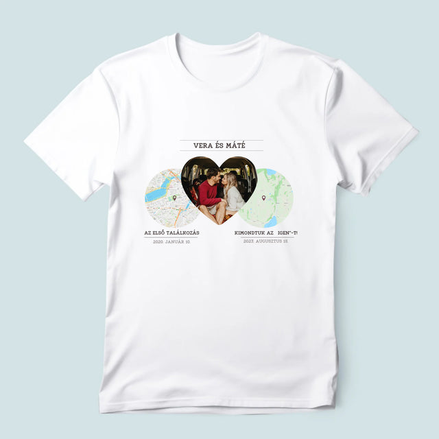 Városi Térkép: Helyeink - Férfi Póló