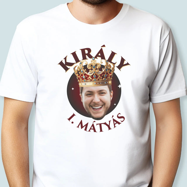 Fotó És Felirat: Király Fénykép - Férfi Póló