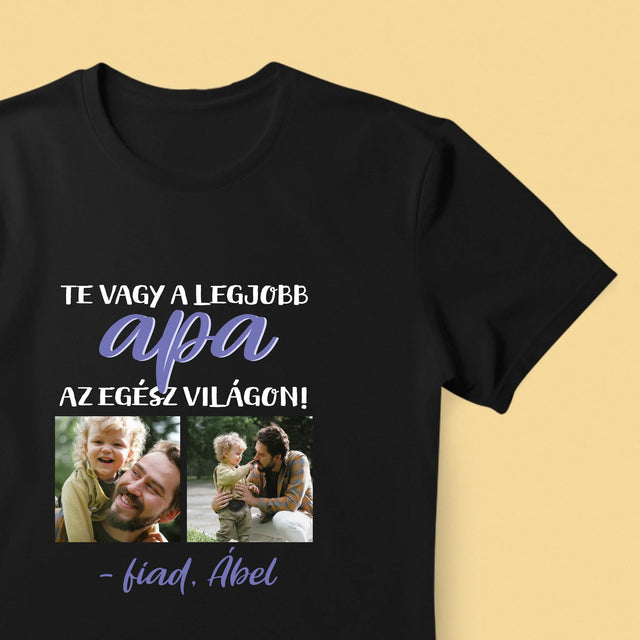 Fotókollázs: Apu - Férfi Póló